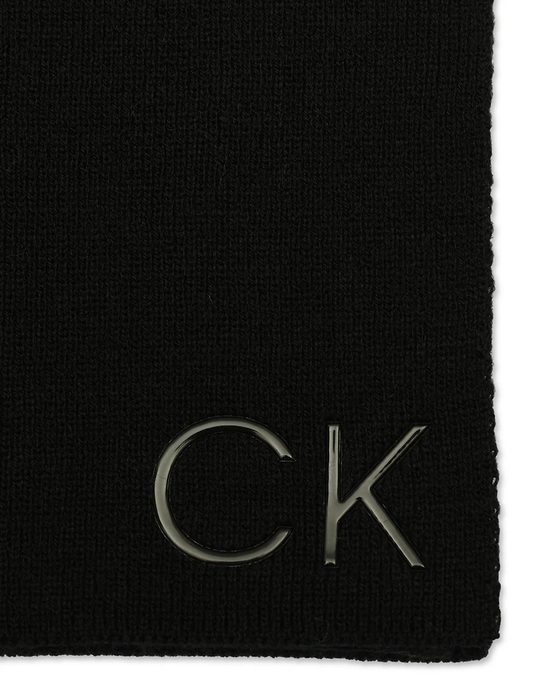 Calvin Klein Men's Logo Scarf & Beanie Set