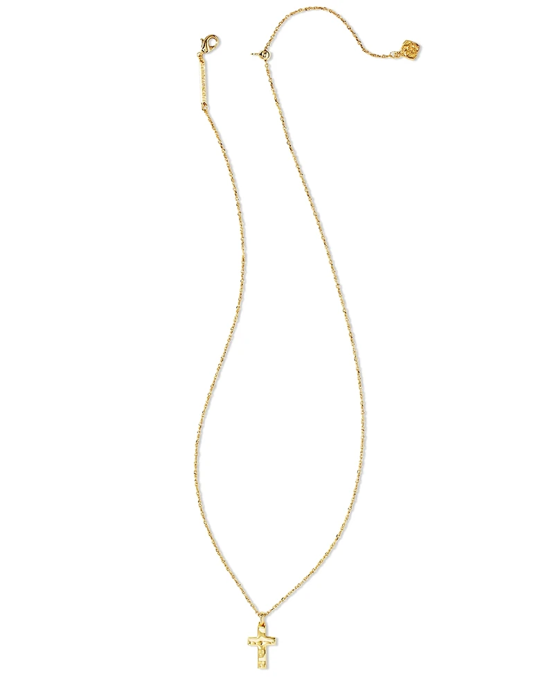 Kendra Scott Amelia Gold-Tone Crystal Cross Necklace Gift Set