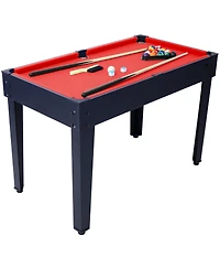 Slickblue 5-in-1 Multi-Game Table - Billiards, Push Hockey, Foosball, Ping Pong, and Basketball