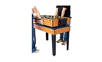 Slickblue 5-in-1 Multi-Game Table - Billiards, Push Hockey, Foosball, Ping Pong, and Basketball