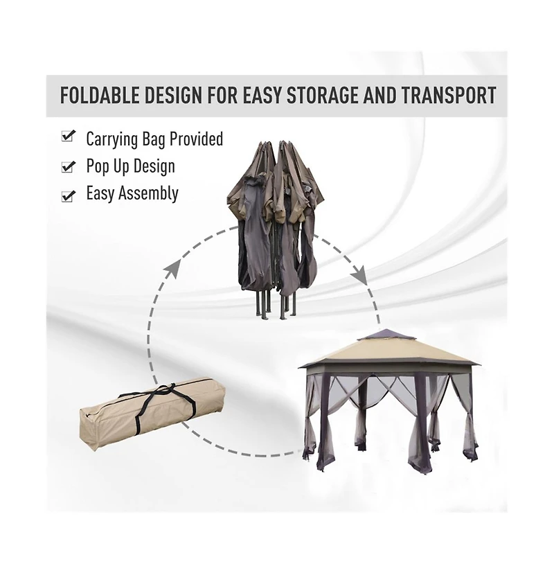 Slickblue Pop-Up Gazebo Party Tent for Outdoor Events