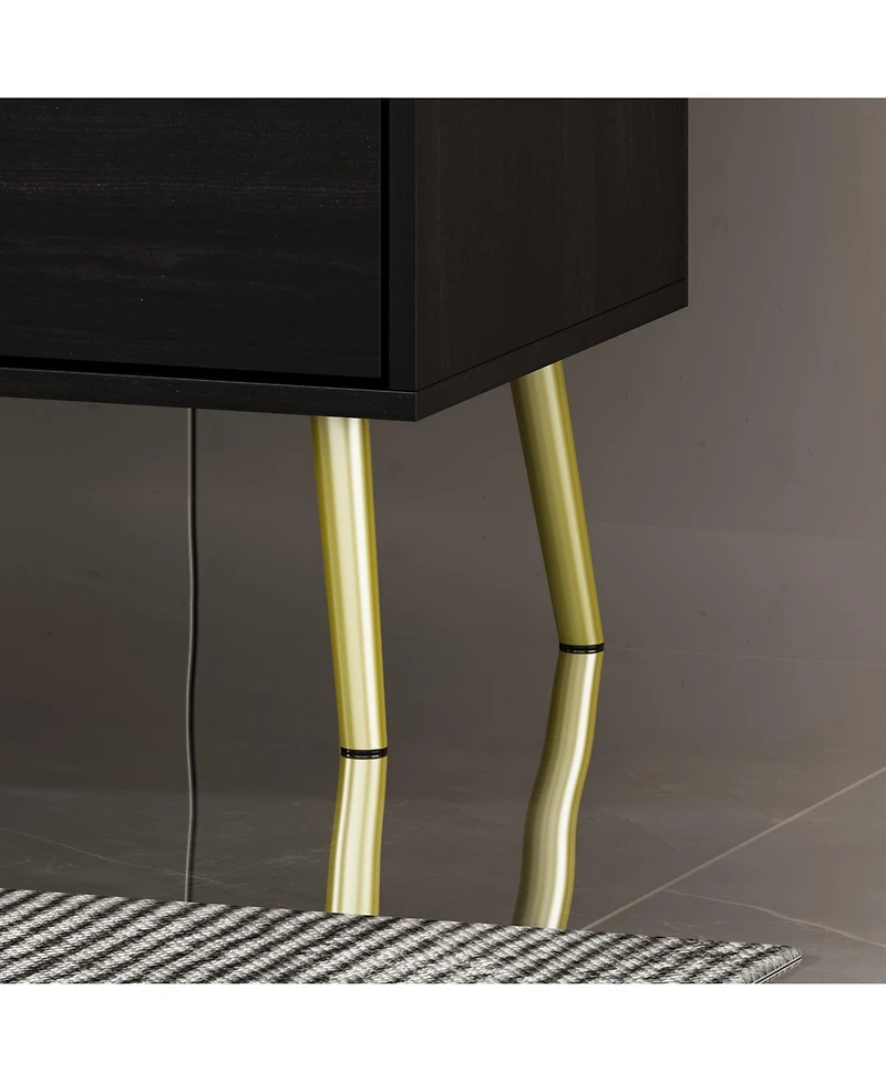 Homsee 5-Drawer White Wood Chest of Drawer Accent Storage Cabinet Organizer