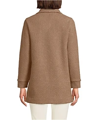 Lands' End Women's Petite Boucle Fleece Coat