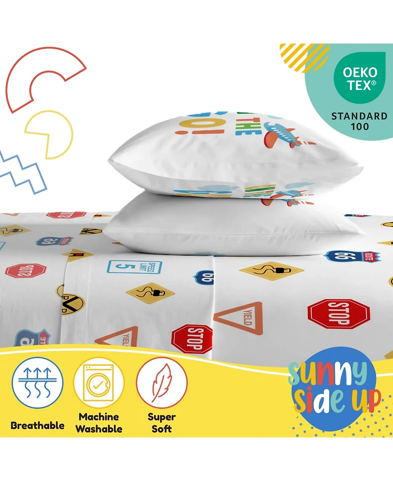 Sunny Side Up On The Go Twin Sheet Set