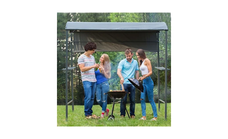 Slickblue Grill Gazebo Bbq Canopy for Outdoor Cooking and Shade