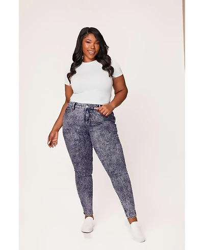 Slink Jeans Plus Mid Rise Ankle Skinny 29" Inseam
