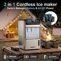 Jinjunye Commercial Ice Maker Machine, 180LBS/Day, Timer & Self Cleaning, Stainless Steel Ice Maker for Bar Restaurant Home Office,Ice Machine with Sc
