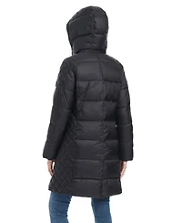 Vince Camuto Women's Cire Mid-Length Fitted Puffer Coat