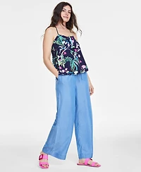 On 34th Women's Printed Knot-Front Tank, Created for Macy's