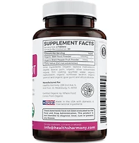 Healths Harmony Organic Beet Root Tablets, Super Antioxidant and Nitrate Supplement for Athletic Performance and Stamina, Health's Harmony, 60ct