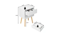 Slickblue Simple and Modern White Cabinet for Sleek Storage