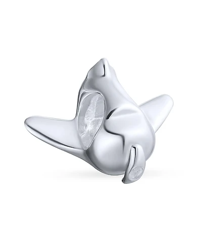 Bling Jewelry Aircraft Flight Pilot Travel Airplane Charm Bead Fits European Bracelet Sterling Silver