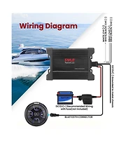 Pyle 2-Ch. Bluetooth Marine Amplifier Kit, Waterproof, 600 Watt