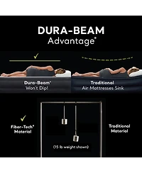 Intex Dura Beam Plus Deluxe Air Mattress Bed with Built In Pump, King (2 Pack)