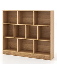 10-Cube Bookcase for Kids 41"Wooden Toy Storage Organizer Kid s Room