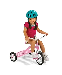 Radio Flyer 34GX Kids Classic Steel Framed Tricycle with Handlebar Bell, Pink