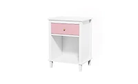 Slickblue Wooden Nightstand with 1 Drawer and 1 Shelf for Kids and Adults