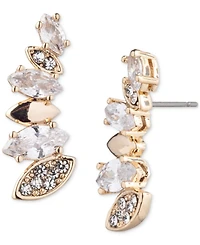 Emily in Paris Gold-Tone Pave & Marquise Crystal Drop Earrings