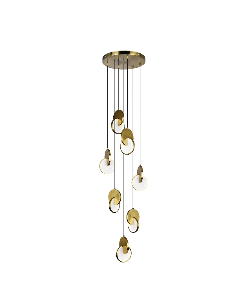 Cwi Lighting 12" Metal Tranche Led Pendant