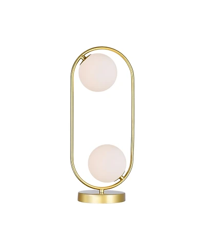 Cwi Lighting 19" Metal Celeste 2 Light Lamp