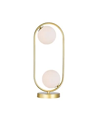 Cwi Lighting 19" Metal Celeste 2 Light Lamp