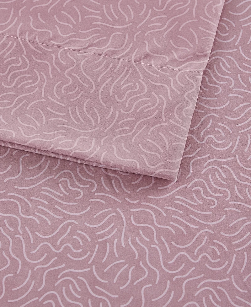Intelligent Design Printed Microfiber Piece Sheet Set