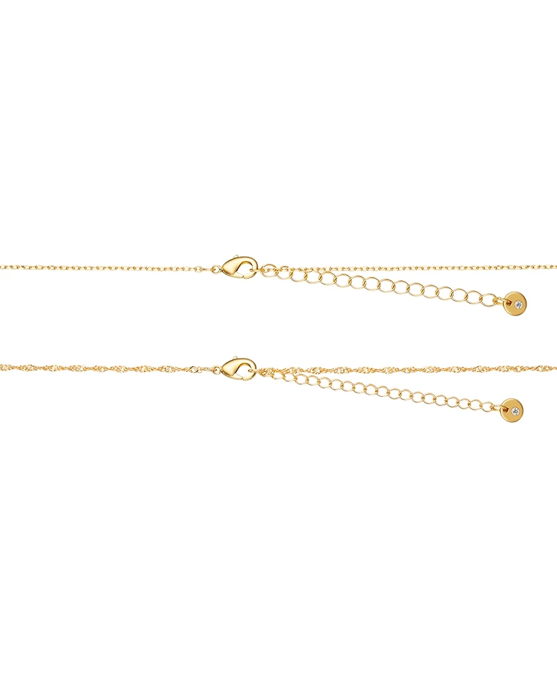 Unwritten Opalite Butterfly and Glass Cultivated Pearl Layered Pendant Necklace Set