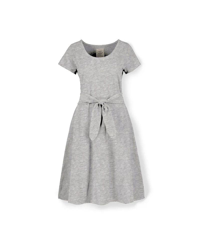 Hope & Henry Women's Tie-Waist Knit Dress