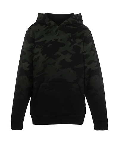 Univibe Big Boys Albert Camo Soft Fleece Hoodie