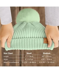 KeaBabies 2pk Baby Hats, Beanies, Newborn Hats for Girls, Boys, Winter Hat, 0-6 Months Infant Hat