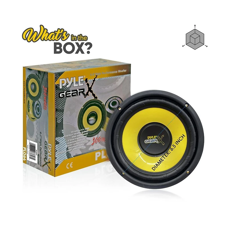 Pyle 6.5" Mid Bass Woofer, 300 Watt