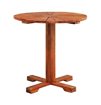 vidaXL Bistro Table 27.6"x27.6" Solid Acacia Wood