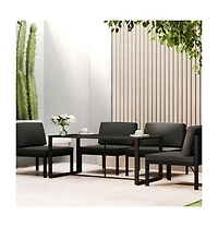 vidaXL Patio Dining Table Anthracite 47.2"x23.6"x26" Aluminum