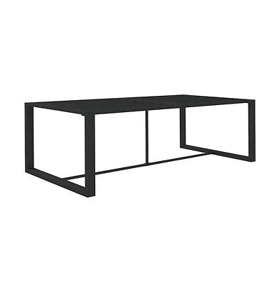 vidaXL Patio Dining Table Anthracite 47.2"x23.6"x26" Aluminum