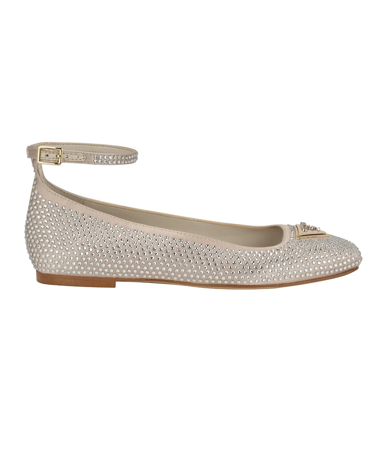 Guess Women's Levvise Square Toe Ballet Flat