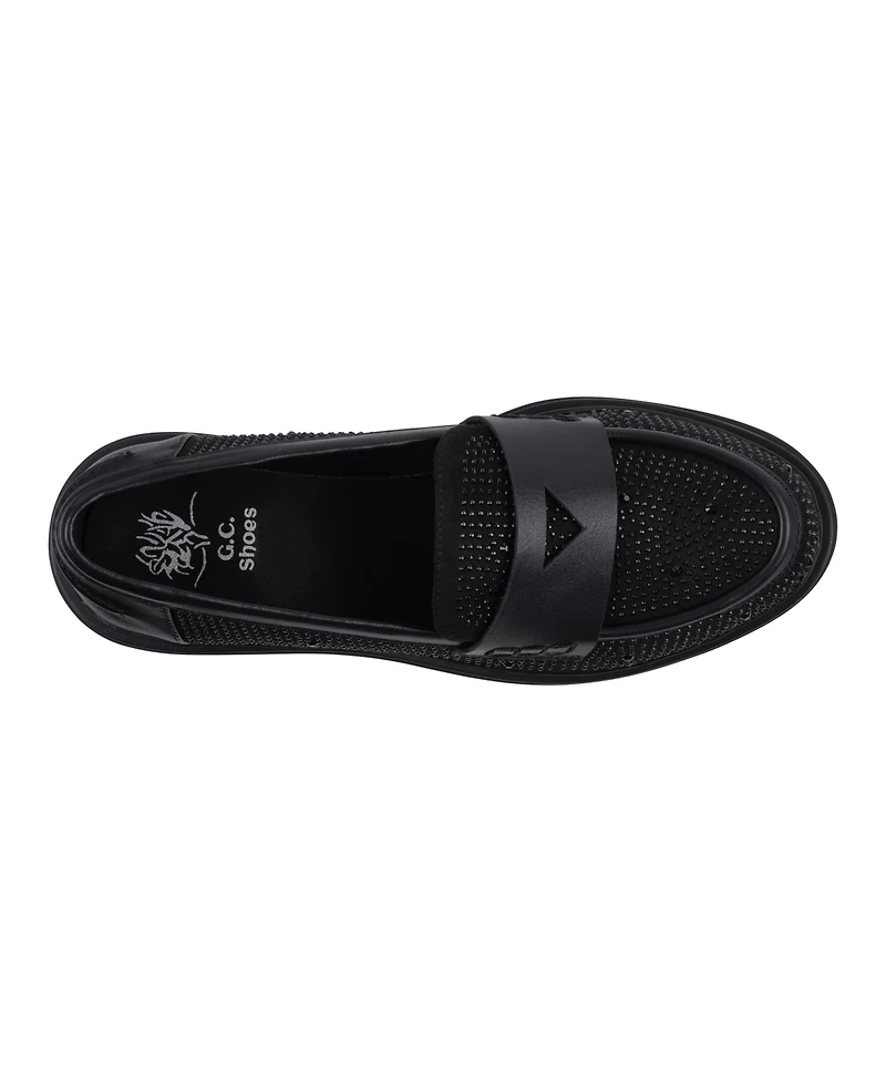 Gc Shoes Women's Galen Embellished Lug Sole Loafers