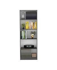Vinton 4-Tier Bookcase with Modern Storage for Books and Decor