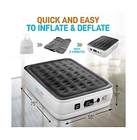 SereneLife 18" Full Premium Raised Airbed With Built-in Pump