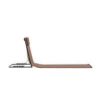 vidaXL Folding Beach Mats 2 pcs Steel and Fabric Brown