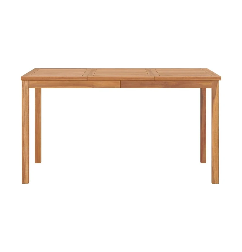 vidaXL Patio Dining Table 55.1"x31.5"x30.3" Solid Teak Wood