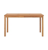 vidaXL Patio Dining Table 55.1"x31.5"x30.3" Solid Teak Wood