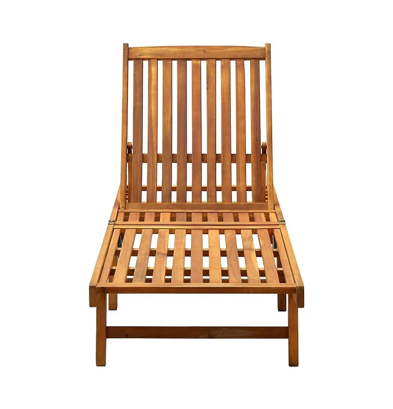 vidaXL Sun Lounger Solid Acacia Wood