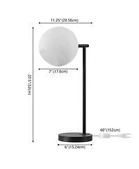 Jonathan Y Charles Contemporary Modern Metal/Marble Led Table Lamp