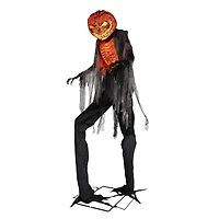 Yescom Scary Animated Pumpkin Halloween Decor 7 Ft with Motion & Sound Activated for Party