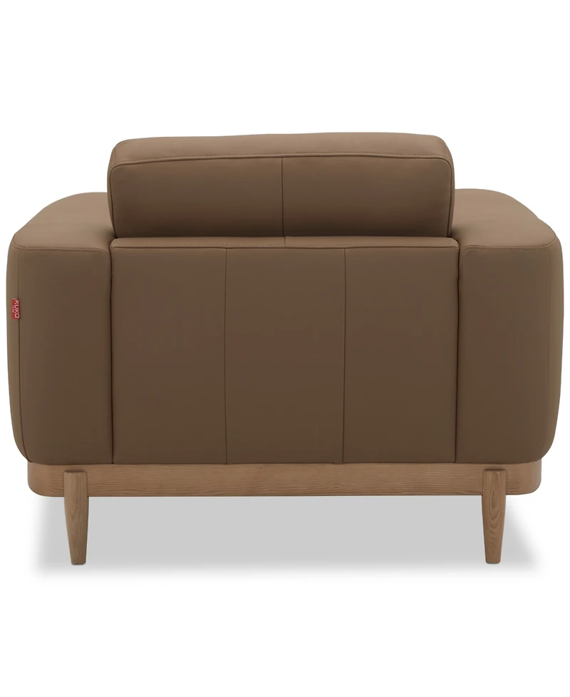 Jharli Leather Accent Chair, Created for Macy's