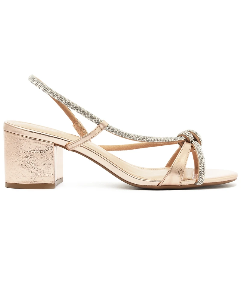 Arezzo Women's Leila Mid-Block Sandals