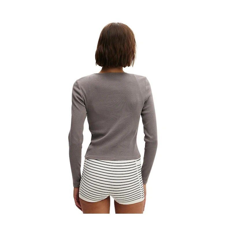 Cotton On Women's Active Core Rib Longsleeve