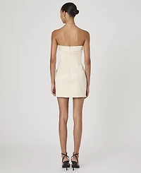 French Connection Women's Structured Satin Strapless Dress
