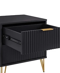 Manhattan Comfort Dumbo 2-Drawer Modern Nightstand