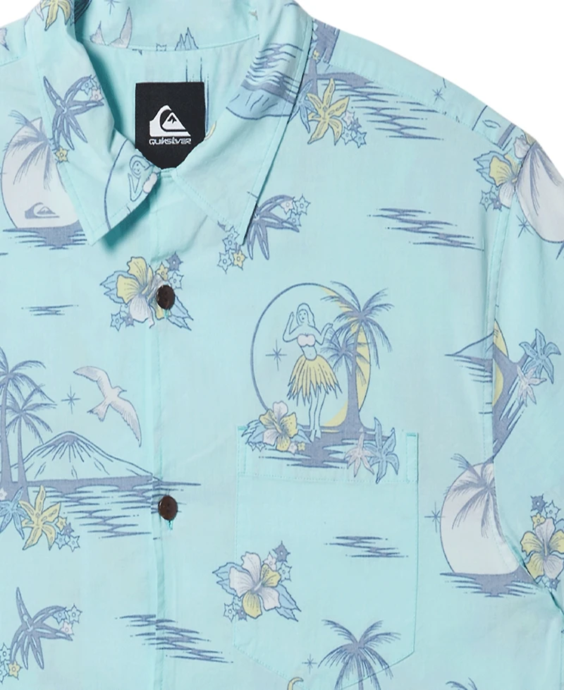 Quiksilver Men's Dna Destination Island Short Sleeve Shirt